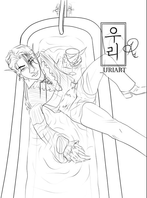 Full body - lineart